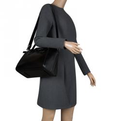 Pre Owned Givenchy Black Leather Small Antigona Satchel