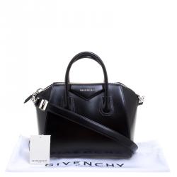 Pre Owned Givenchy Black Leather Small Antigona Satchel