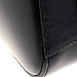 Pre Owned Givenchy Black Leather Small Antigona Satchel