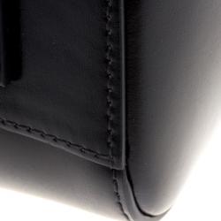 Pre Owned Givenchy Black Leather Small Antigona Satchel