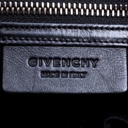 Pre Owned Givenchy Beige Croc Embossed Leather Medium Nightingale Tote