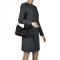 مملوكة مسبقًا Givenchy Dark Brown Nylon Signature Bag