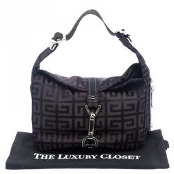 مملوكة مسبقًا Givenchy Dark Brown Nylon Signature Bag