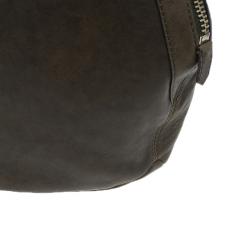 Pre Owned Givenchy Military Green Leather Medium Tinhan Hobo