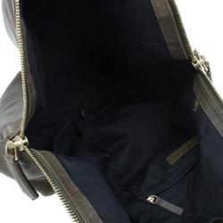 Pre Owned Givenchy Military Green Leather Medium Tinhan Hobo