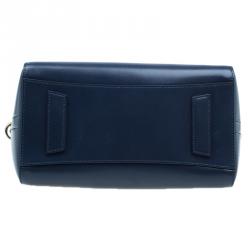 Pre Owned حقيبة جيفنشي أنتيغونا جلد أزرق داكن صغيرة