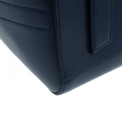 Pre Owned حقيبة جيفنشي أنتيغونا جلد أزرق داكن صغيرة