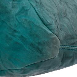 Pre Owned Givenchy Green Textured Leather Small Tinhan Hobo Bag