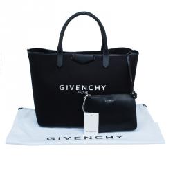 Pre Owned Givenchy Black Canvas large Antigona Shopper Tote