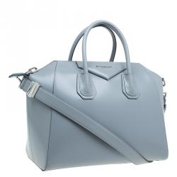 مملوكة مسبقًا Givenchy Grey Leather Medium Antigona Satchel