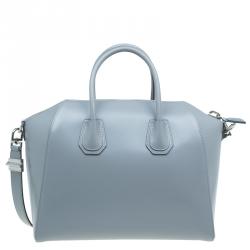 مملوكة مسبقًا Givenchy Grey Leather Medium Antigona Satchel