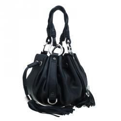 Pre Owned Givenchy Black Leather Small Pumpkin Bag