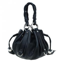 Pre Owned Givenchy Black Leather Small Pumpkin Bag