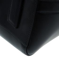 Pre Owned Givenchy Black Leather Medium Antigona Satchel