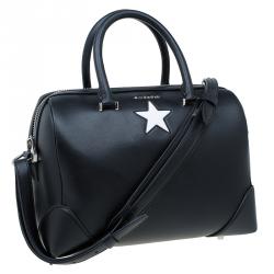 Givenchy Black Leather Medium Lucrezia Star Duffle Bag