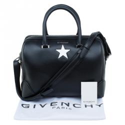 Givenchy Black Leather Medium Lucrezia Star Duffle Bag