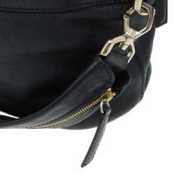 Pre Owned Givenchy Black Leather Medium Nightingale Tote