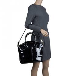 Givenchy Black Patent Leather Top Handle Bag