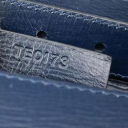 مملوكة مسبقًا حقيبة كروس جيفنشي باندورا بوكس جلد عجل أزرق كحلي 