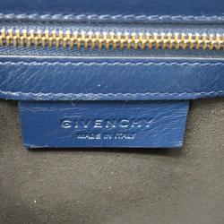 مملوكة مسبقًا حقيبة كروس جيفنشي باندورا بوكس جلد عجل أزرق كحلي 