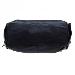 Pre Owned حقيبة جيفنشي جلد أسود بأزرار مزينة