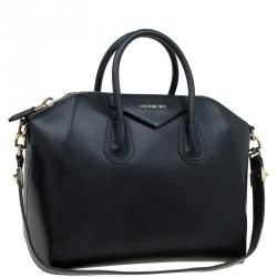 Pre Owned حقيبة جيفنشي انتيغونا متوسطة جلد سوداء