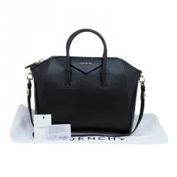 Pre Owned حقيبة جيفنشي انتيغونا متوسطة جلد سوداء