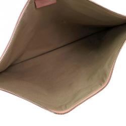 Pre Owned Givenchy Pink Leather Large Antigona Pouch