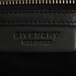 Pre Owned Givenchy Black Floral Leather Small Pandora Crossbody Bag