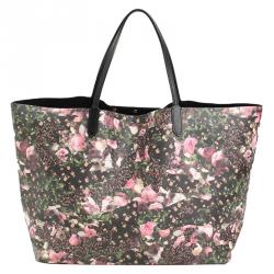 Pre Owned Givenchy Multicolor Floral Coated Canvas Antigona Shopper Tote