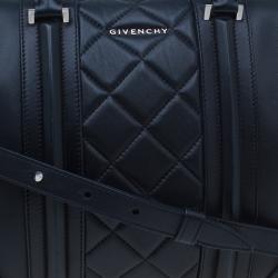 Givenchy Black Quilted Leather Medium Lucrezia Duffle Bag