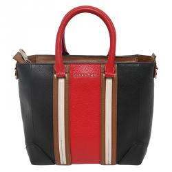 Pre Owned حقيبة يد جيفنشي لوكريزيا متوسطة جلد متعددة الألوان