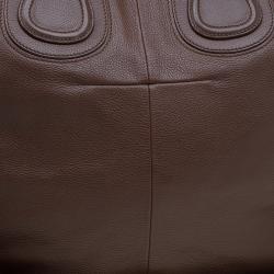 Pre Owned حقيبة يد جيفنشي نايتنيغيل كبيرة جلد بنية