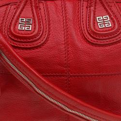 Pre Owned حقيبة كتف جيفنشي نايتينغيل صغيرة جلد حمراء