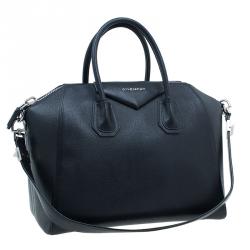 مملوكة مسبقًا Givenchy Black Leather Medium Antigona Satchel