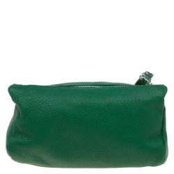 مملوكة مسبقًا حقيبة كلاتش جيفنشي حمالة معصم باندورا جلد خضراء