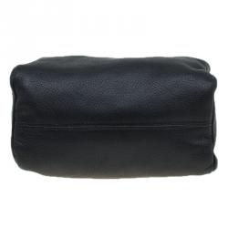 Pre Owned Givenchy Black Leather Pandora Wristlet Clutch