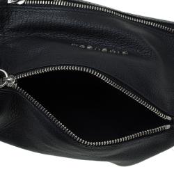 Pre Owned Givenchy Black Leather Pandora Wristlet Clutch