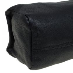 Pre Owned Givenchy Black Leather Pandora Wristlet Clutch