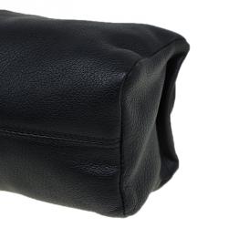 Pre Owned Givenchy Black Leather Pandora Wristlet Clutch