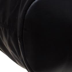 Pre Owned حقيبة يد جيفنشي نايتينغيل مرصعة متوسطة جلد ونايلون سوداء