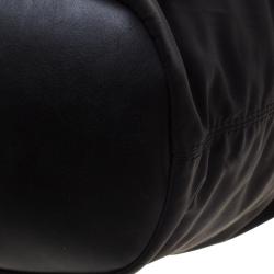 Pre Owned حقيبة يد جيفنشي نايتينغيل مرصعة متوسطة جلد ونايلون سوداء