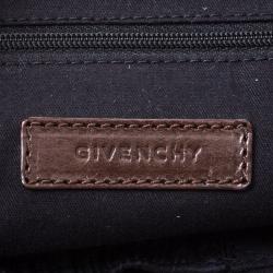 Pre Owned Givenchy Dark Brown Nappa Leather George V Tote