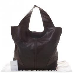Pre Owned Givenchy Dark Brown Nappa Leather George V Tote