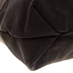 Pre Owned Givenchy Dark Brown Nappa Leather George V Tote