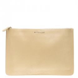 Givenchy Beige Leather Pouch