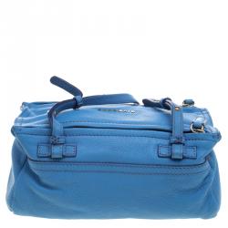 Pre Owned Givenchy Blue Leather Pandora Messenger Bag