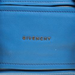 Pre Owned Givenchy Blue Leather Pandora Messenger Bag