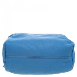 Pre Owned Givenchy Blue Leather Pandora Messenger Bag