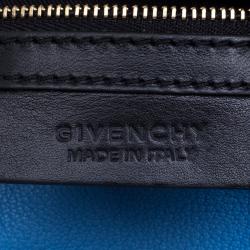 Pre Owned Givenchy Blue Leather Pandora Messenger Bag